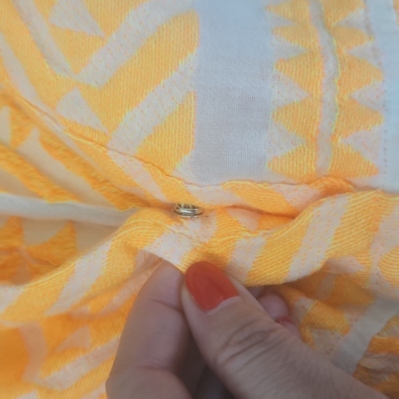 Orange Sleeveless Women's Dress - Picture 4 of 6